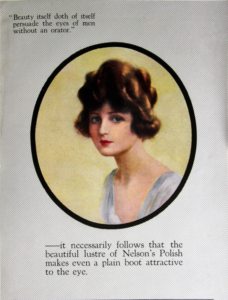 Advertisment for Nelson's polishes